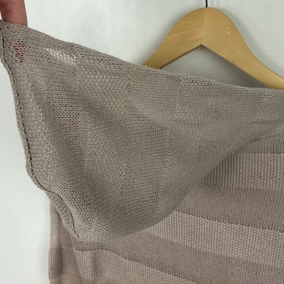 Anthropologie Saturday Sunday Hoodie Knit Sweatshirt Lightweight Size XS Taupe‎ - Picture 6 of 12